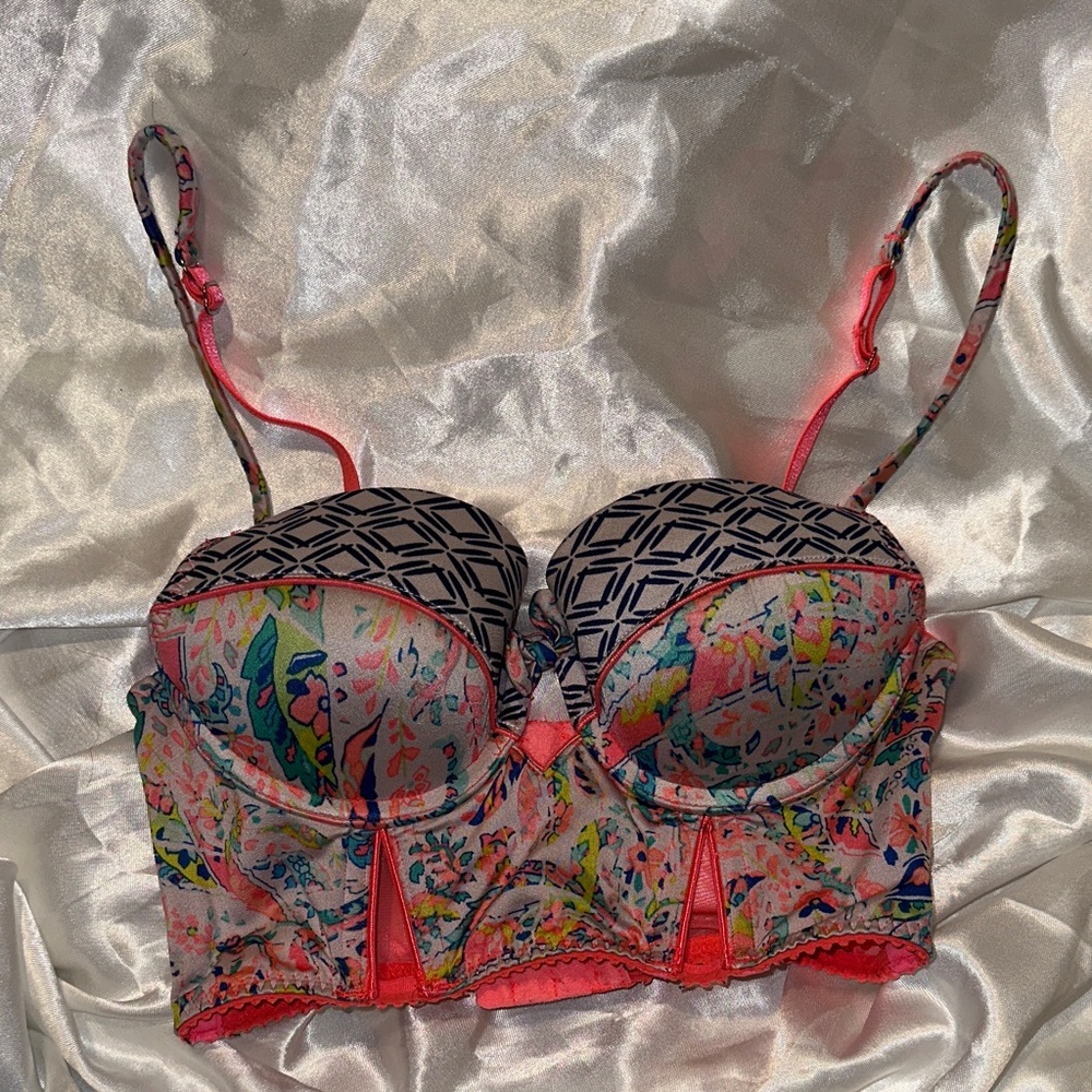 Victoria's Secret Multicolor Floral Bustier